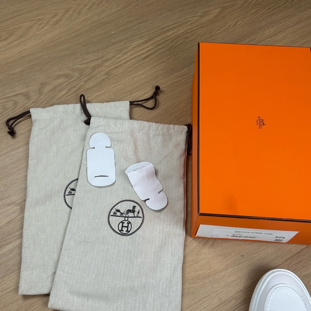 Hermes Game Slip On Sneakers Loafers 42.5 /9.5 - Picture 16 of 16